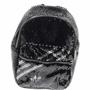Adidas Originals Black Sequined Mini Backpack.